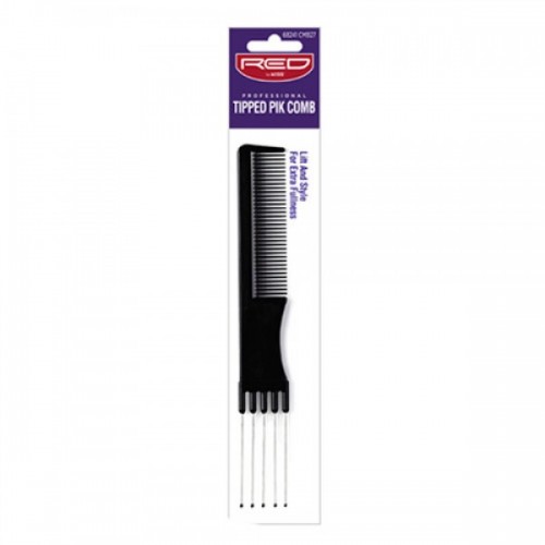 Red Professional Tipped PIK Comb CMB27